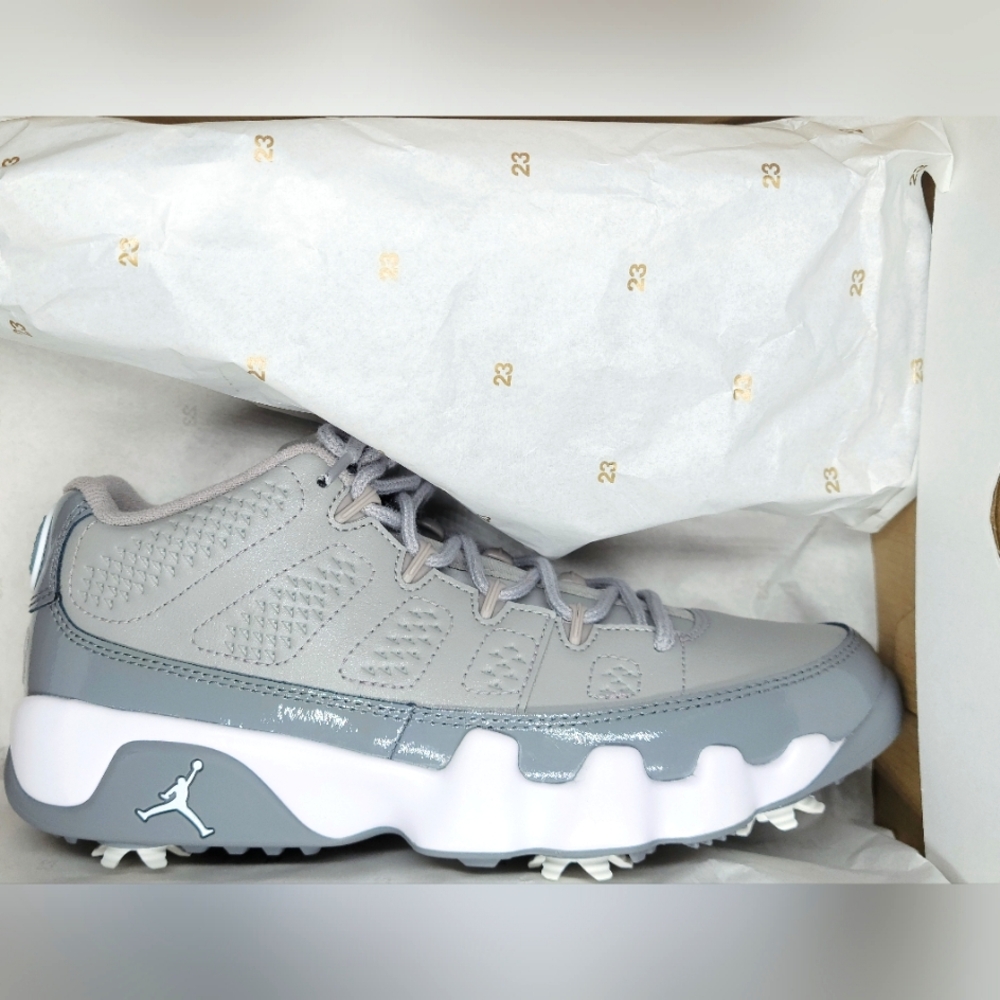 Jordan 9 Retro Low Golf Shoes "Cool Grey" Sz 7 Men NIB